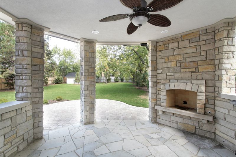 Stonework for Outdoor Fireplace